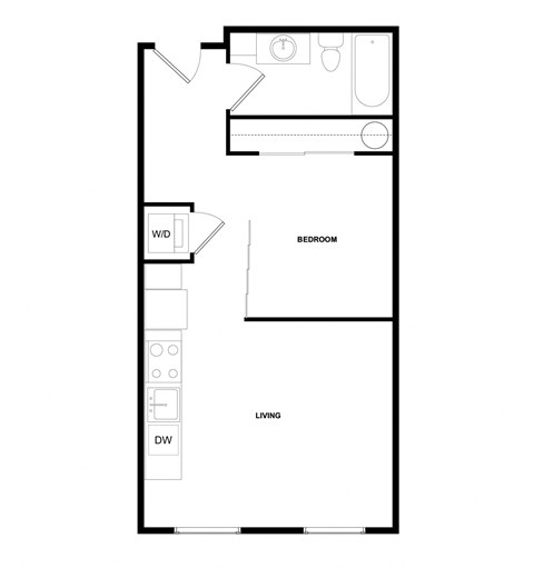 a floor plan of a small apartment